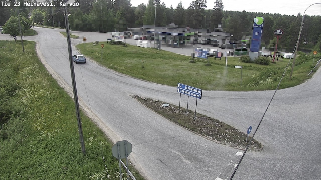 Weather Camera Image Väg 23 Heinävesi, Karvio, Heinävesi, Pohjois-Karjala