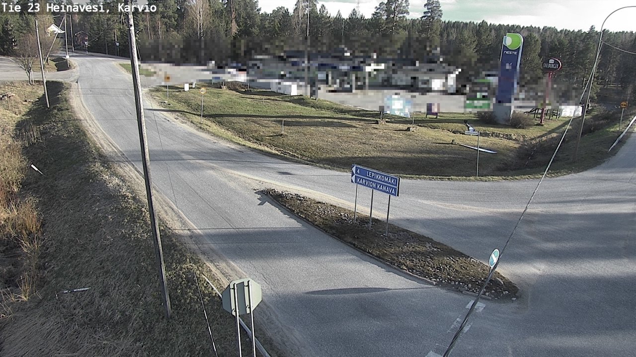 Weather Camera Image Road 23 Heinävesi, Karvio, Heinävesi, Pohjois-Karjala