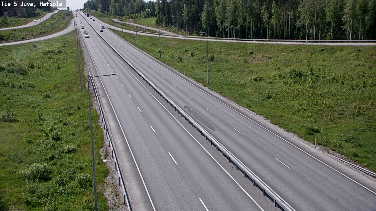Weather Camera Image Väg 5 Juva, Hatsola, Juva, Etelä-Savo