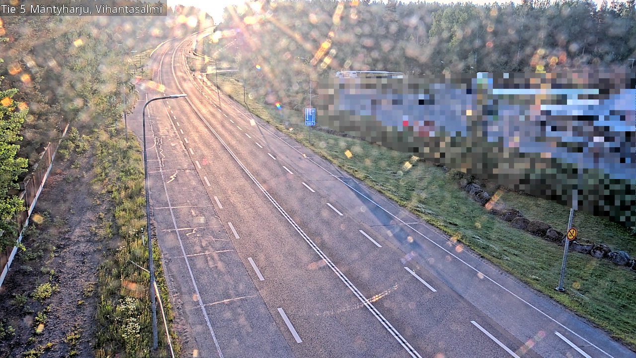 Weather Camera Image Road 5 Mäntyharju, Vihantasalm, Mäntyharju, Etelä-Savo