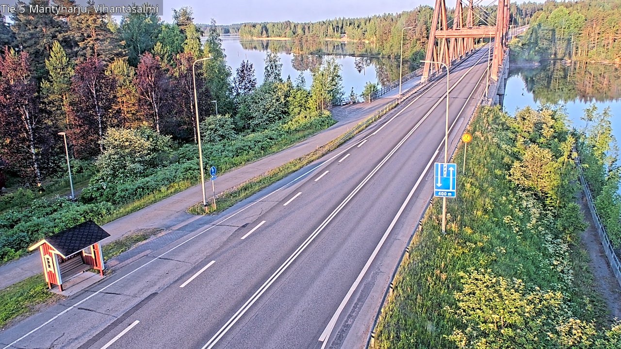 Weather Camera Image Road 5 Mäntyharju, Vihantasalm, Mäntyharju, Etelä-Savo