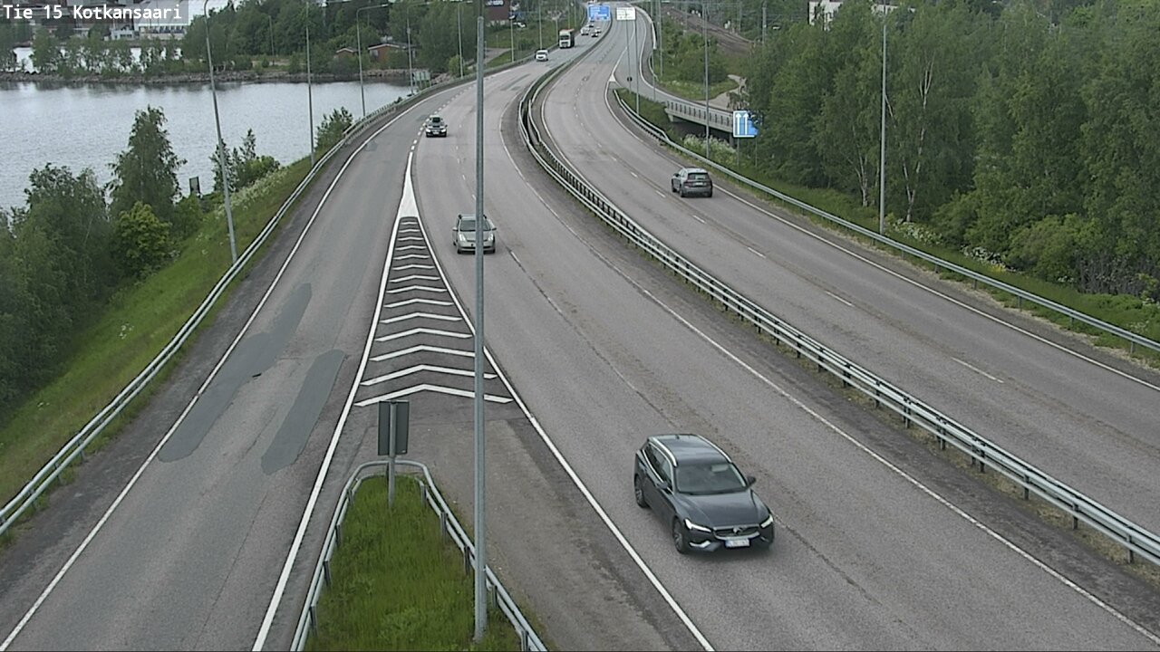 Weather Camera Image Väg 15 Kotka, Kotkansaari, Kotka, Kymenlaakso