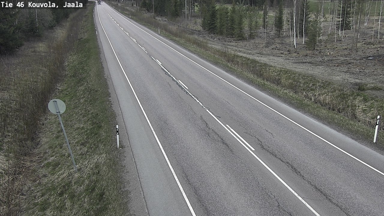 Weather Camera Image Road 46 Kouvola, Jaala, Kouvola, Kymenlaakso