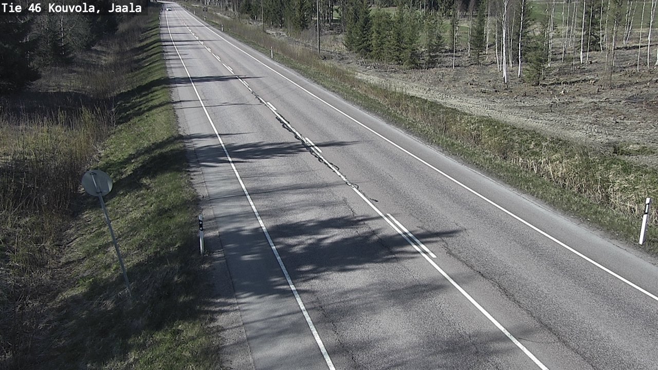 Weather Camera Image Road 46 Kouvola, Jaala, Kouvola, Kymenlaakso