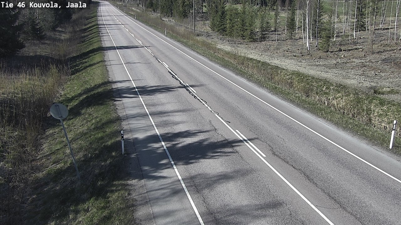 Weather Camera Image Road 46 Kouvola, Jaala, Kouvola, Kymenlaakso