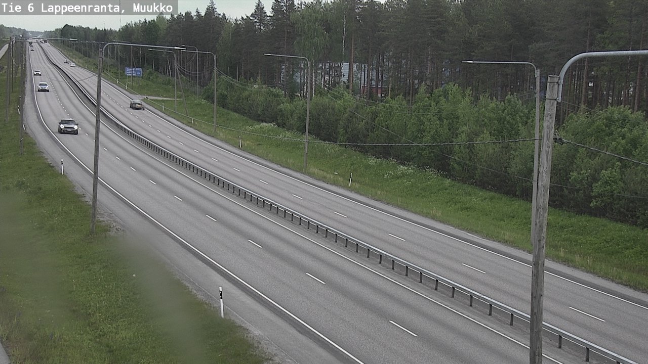 Weather Camera Image Road 6 Lappeenranta, Muukko, Lappeenranta, Etelä-Karjala