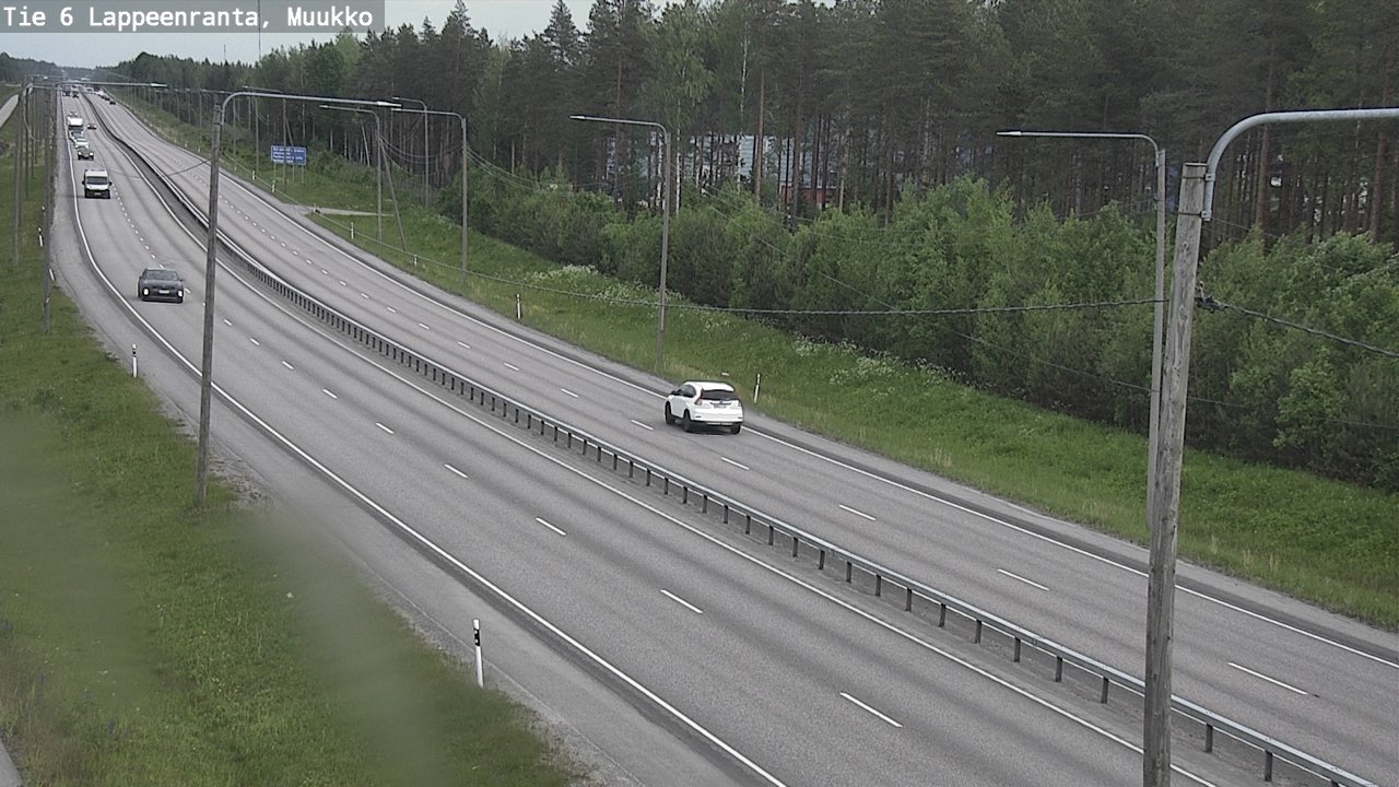 Weather Camera Image Road 6 Lappeenranta, Muukko, Lappeenranta, Etelä-Karjala