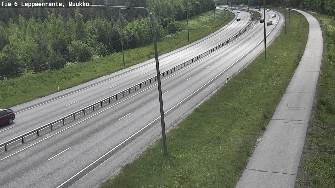 Weather Camera Image Väg 6 Villmanstrand, Muukko, Lappeenranta, Etelä-Karjala