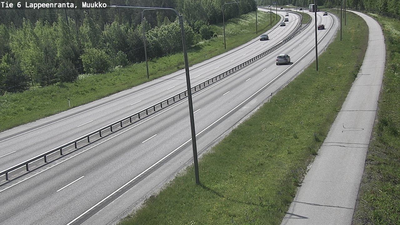 Weather Camera Image Road 6 Lappeenranta, Muukko, Lappeenranta, Etelä-Karjala