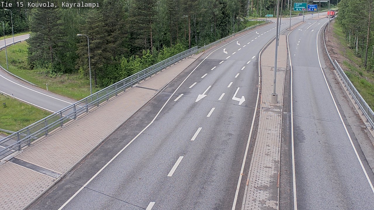 Kelikamerat Kuva Tie 15 Kouvola, Käyrälampi, Kouvola, Kymenlaakso
