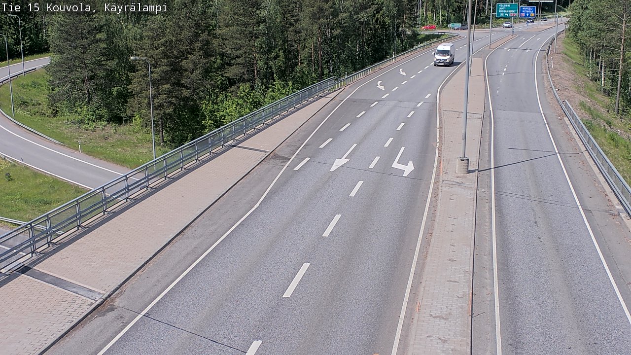 Weather Camera Image Road 15 Kouvola, Käyrälampi, Kouvola, Kymenlaakso