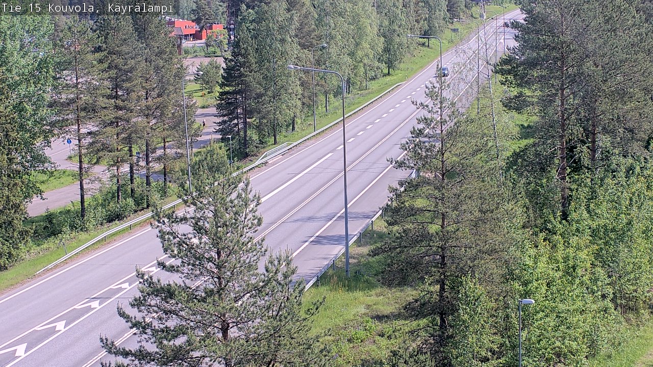 Weather Camera Image Road 15 Kouvola, Käyrälampi, Kouvola, Kymenlaakso
