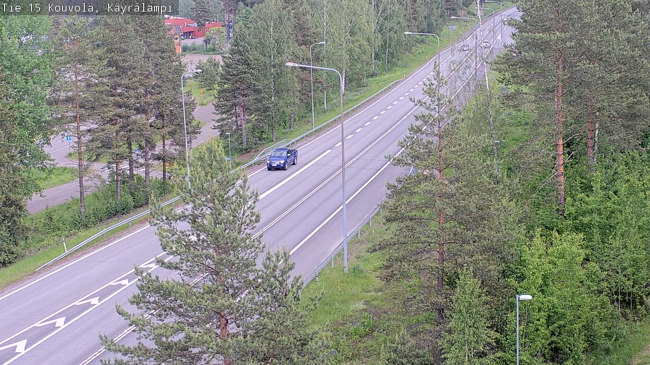 Weather Camera Image Väg 15 Kouvola, Käyrälampi, Kouvola, Kymenlaakso