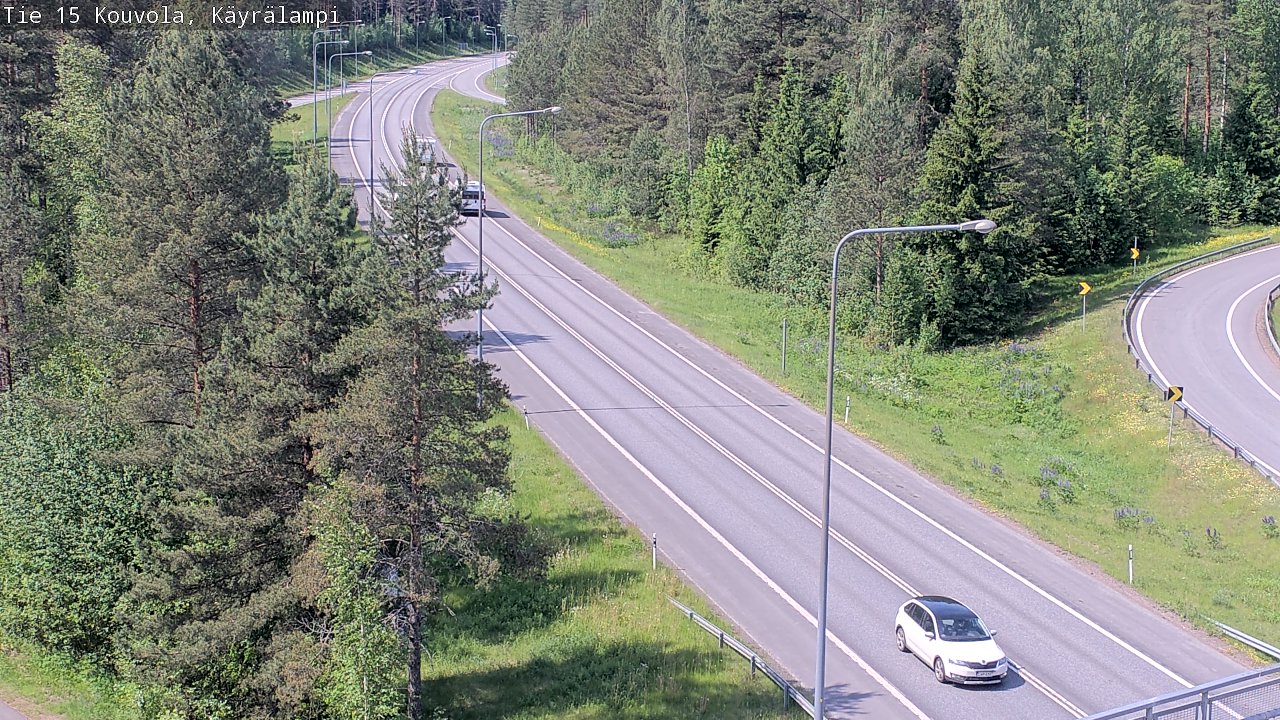 Weather Camera Image Road 15 Kouvola, Käyrälampi, Kouvola, Kymenlaakso