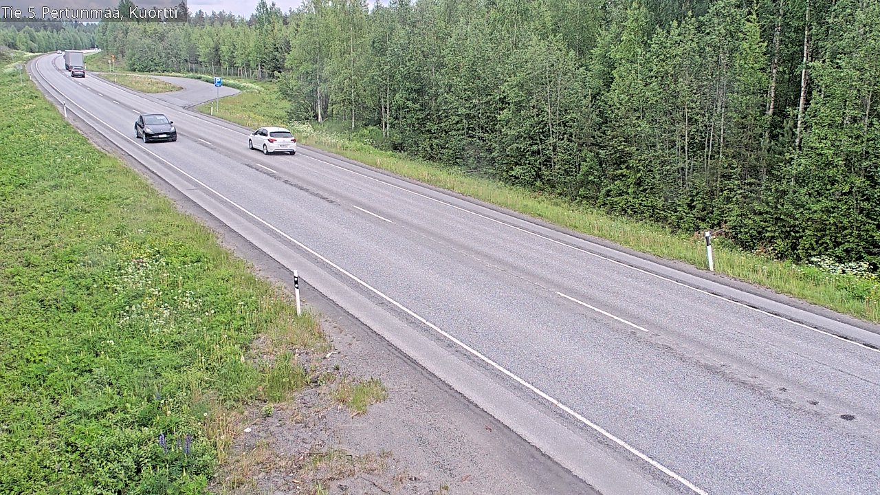 Weather Camera Image Väg 5 Pertunmaa, Kuortti, Pertunmaa, Etelä-Savo