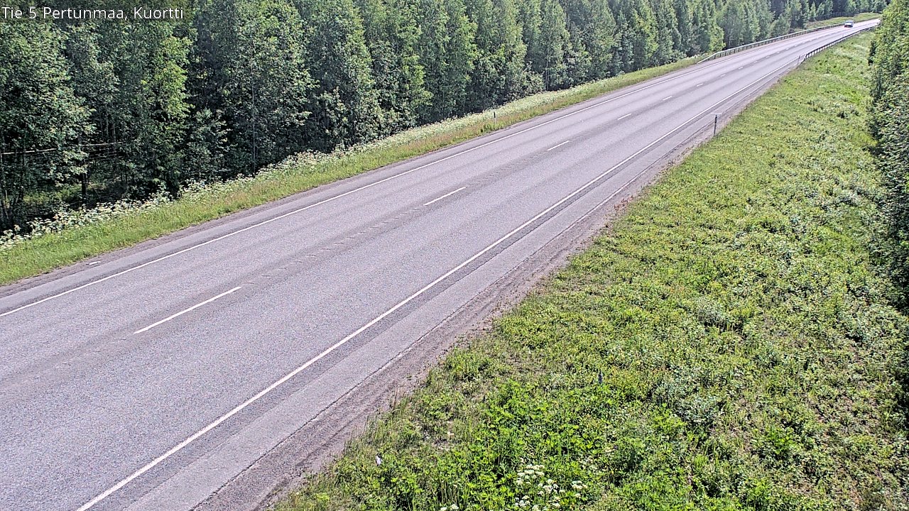 Weather Camera Image Väg 5 Pertunmaa, Kuortti, Pertunmaa, Etelä-Savo