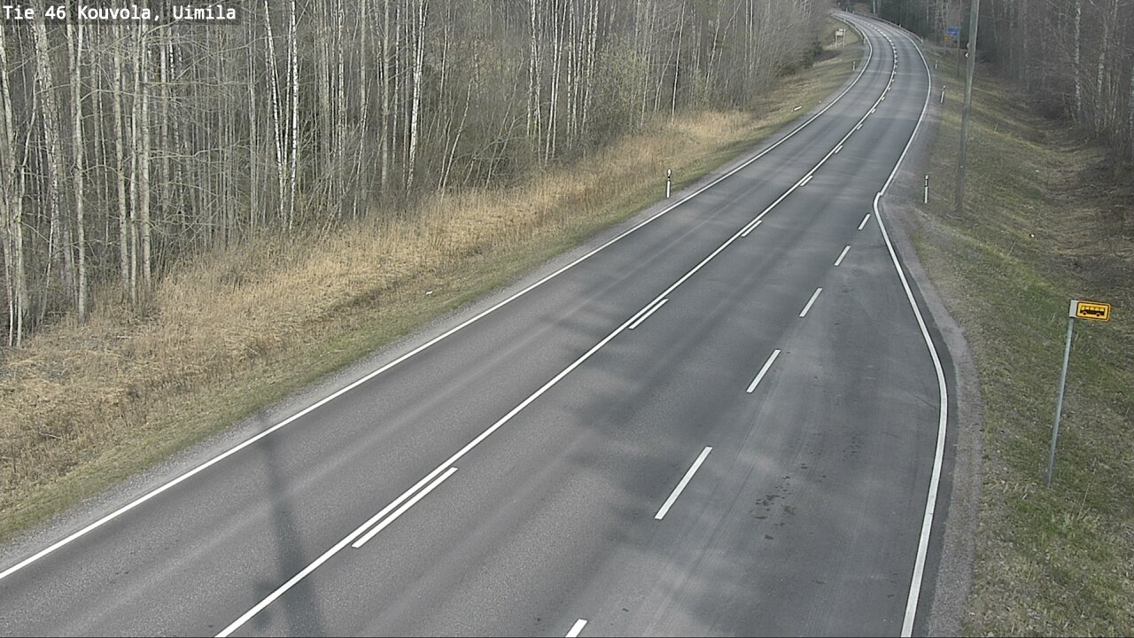 Weather Camera Image Väg 46 Kouvola, Uimila, Kouvola, Kymenlaakso