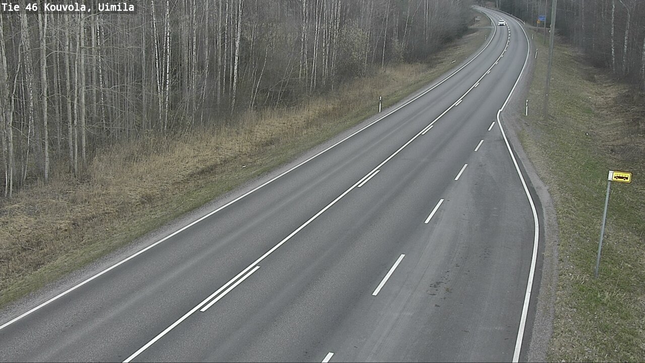 Weather Camera Image Väg 46 Kouvola, Uimila, Kouvola, Kymenlaakso