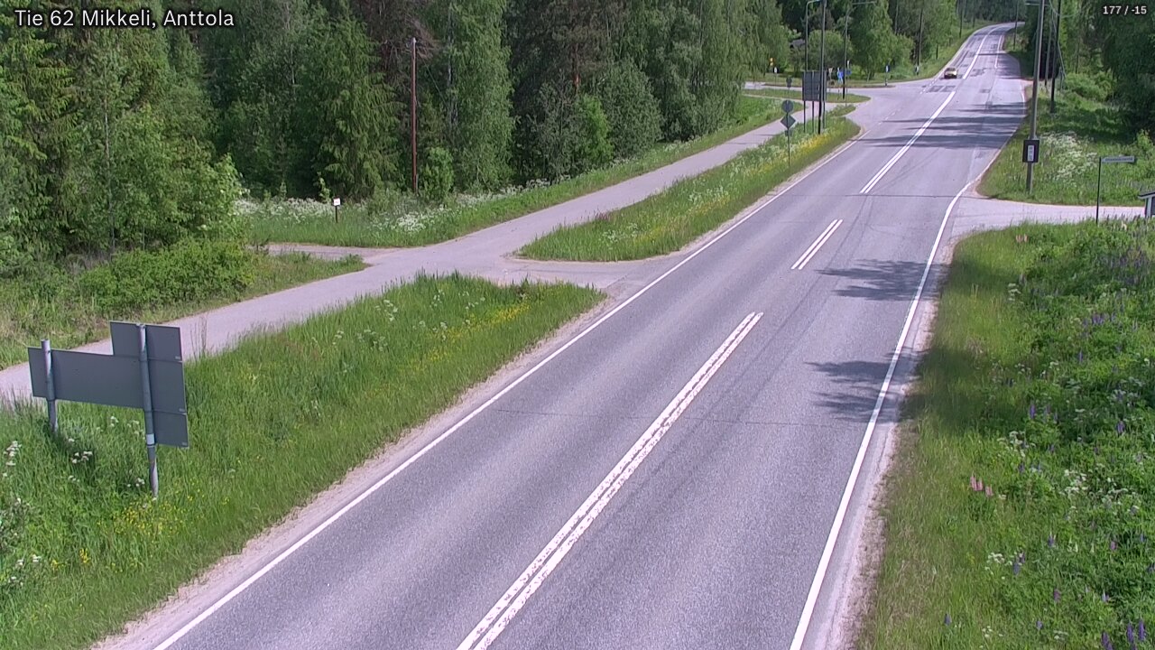 Weather Camera Image Road 62 Mikkeli, Anttola, Mikkeli, Etelä-Savo