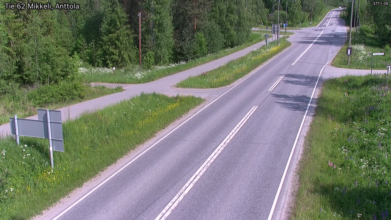 Weather Camera Image Väg 62 S:t Michel, Anttola, Mikkeli, Etelä-Savo