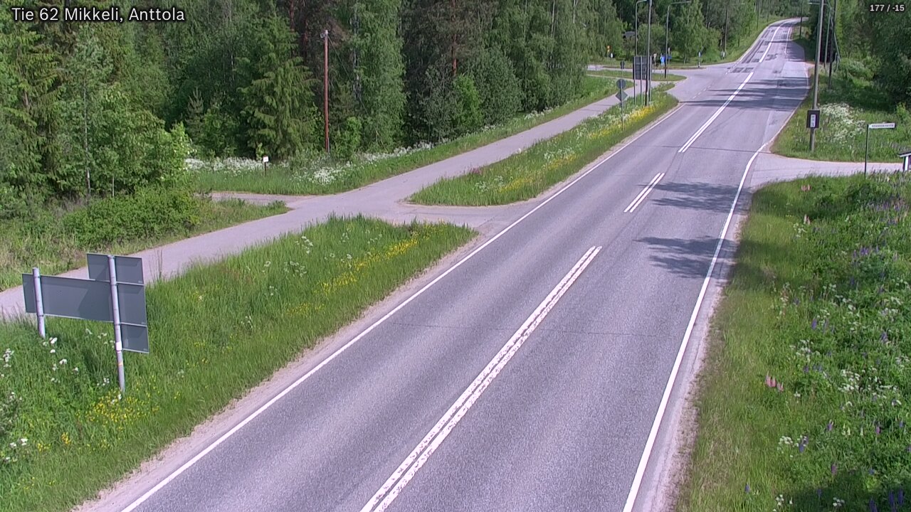 Weather Camera Image Road 62 Mikkeli, Anttola, Mikkeli, Etelä-Savo