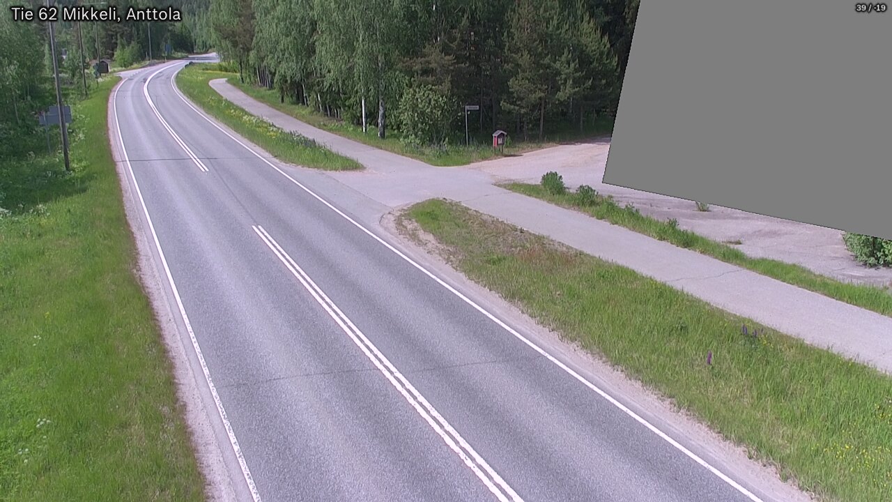 Weather Camera Image Road 62 Mikkeli, Anttola, Mikkeli, Etelä-Savo