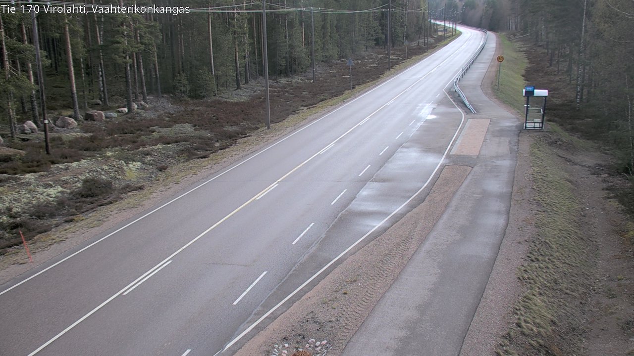 Weather Camera Image Road 170 Virolahti, Vaahterikonkangas, Virolahti, Kymenlaakso
