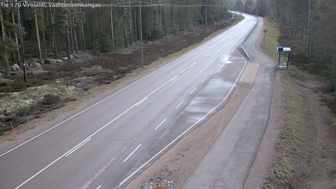 Weather Camera Image Road 170 Virolahti, Vaahterikonkangas, Virolahti, Kymenlaakso