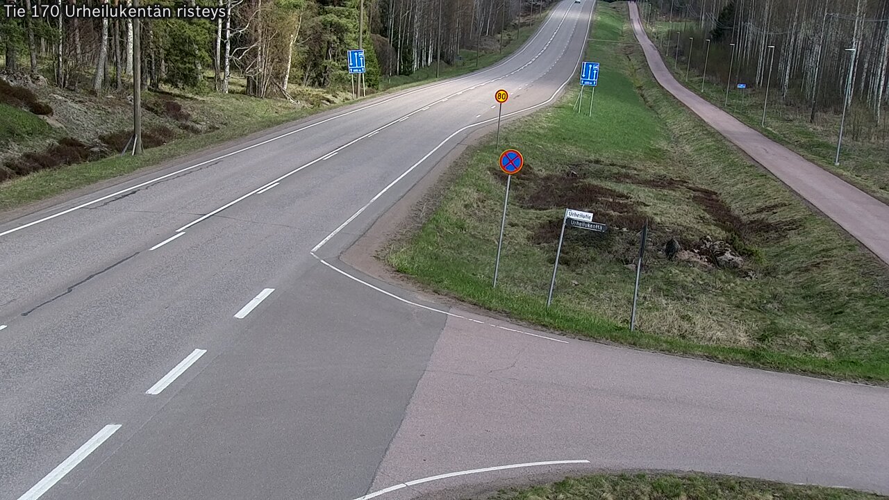 Kelikamerat Kuva Tie 170 Virolahti Urheilukentän risteys, Virolahti, Kymenlaakso