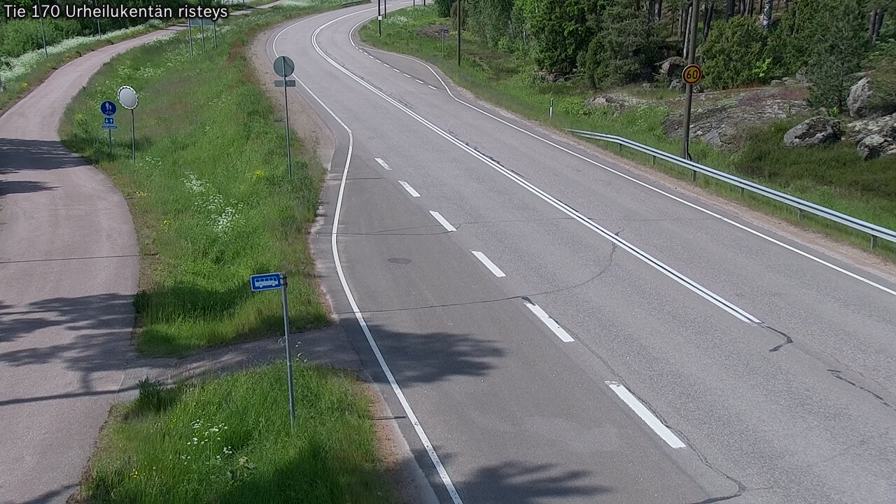 Weather Camera Image Road 170 Virolahti Sports field crossing, Virolahti, Kymenlaakso