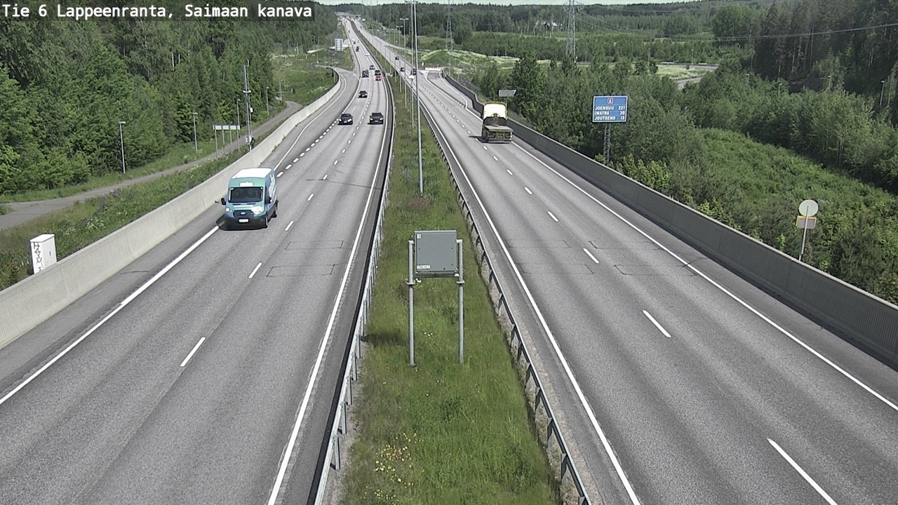Weather Camera Image Road 6 Lappeenranta, Saimaa channel, Lappeenranta, Etelä-Karjala