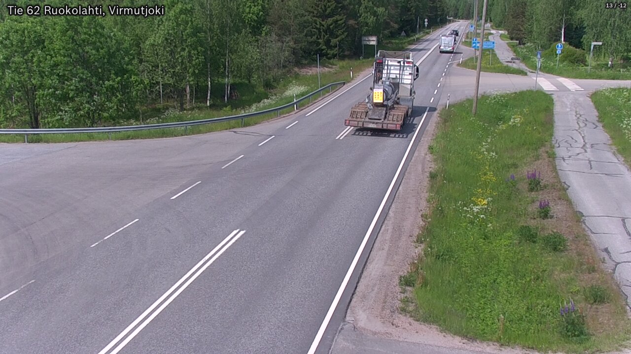 Weather Camera Image Road 62 Virmutjoki, Ruokolahti, Etelä-Karjala