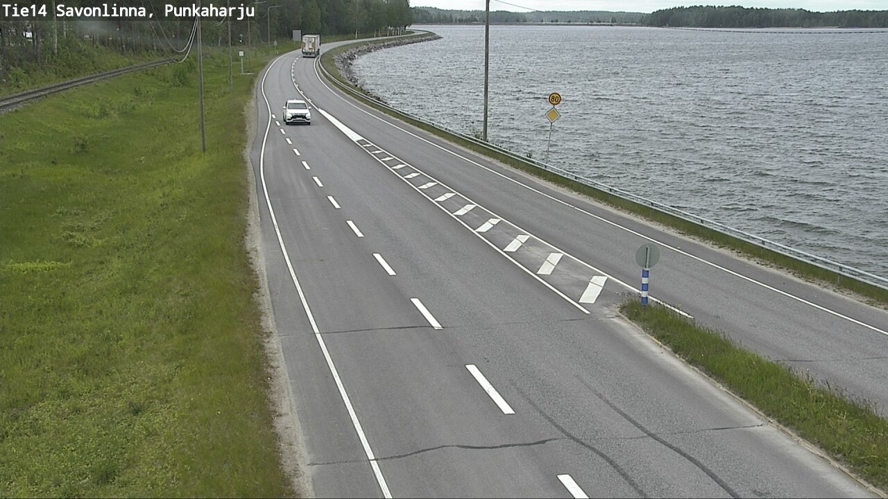Weather Camera Image Road 14 Savonlinna, Punkaharju, Savonlinna, Etelä-Savo