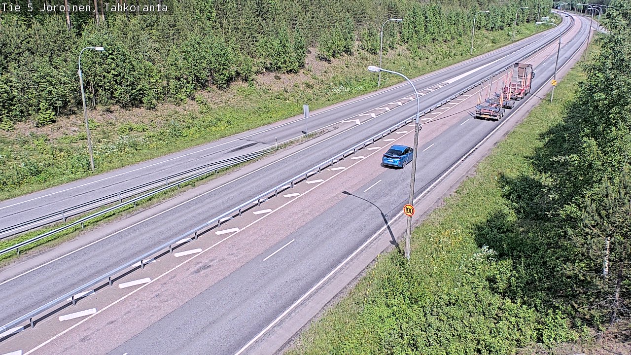 Weather Camera Image Väg 5 Jorois, Tahkoranta, Joroinen, Pohjois-Savo