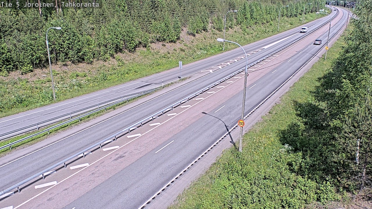 Weather Camera Image Väg 5 Jorois, Tahkoranta, Joroinen, Pohjois-Savo