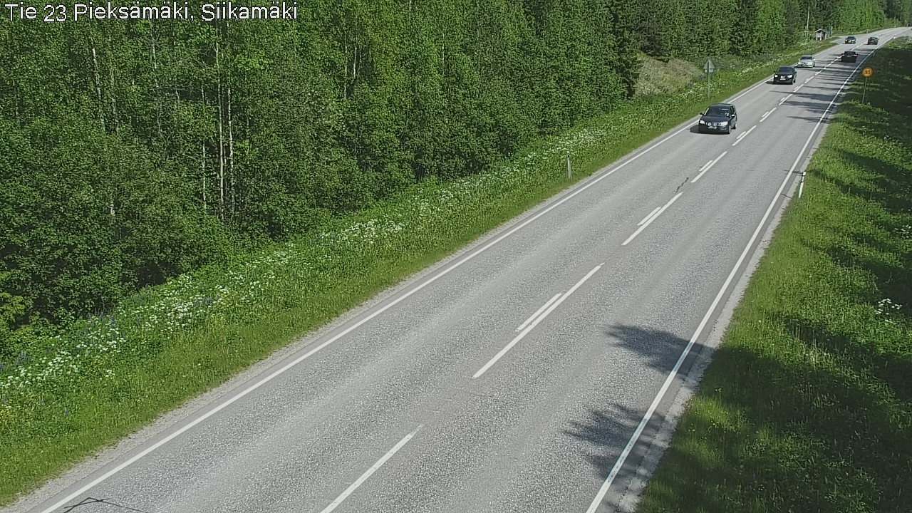 Weather Camera Image Väg 23 Pieksämäki, Siikamäki, Pieksämäki, Etelä-Savo