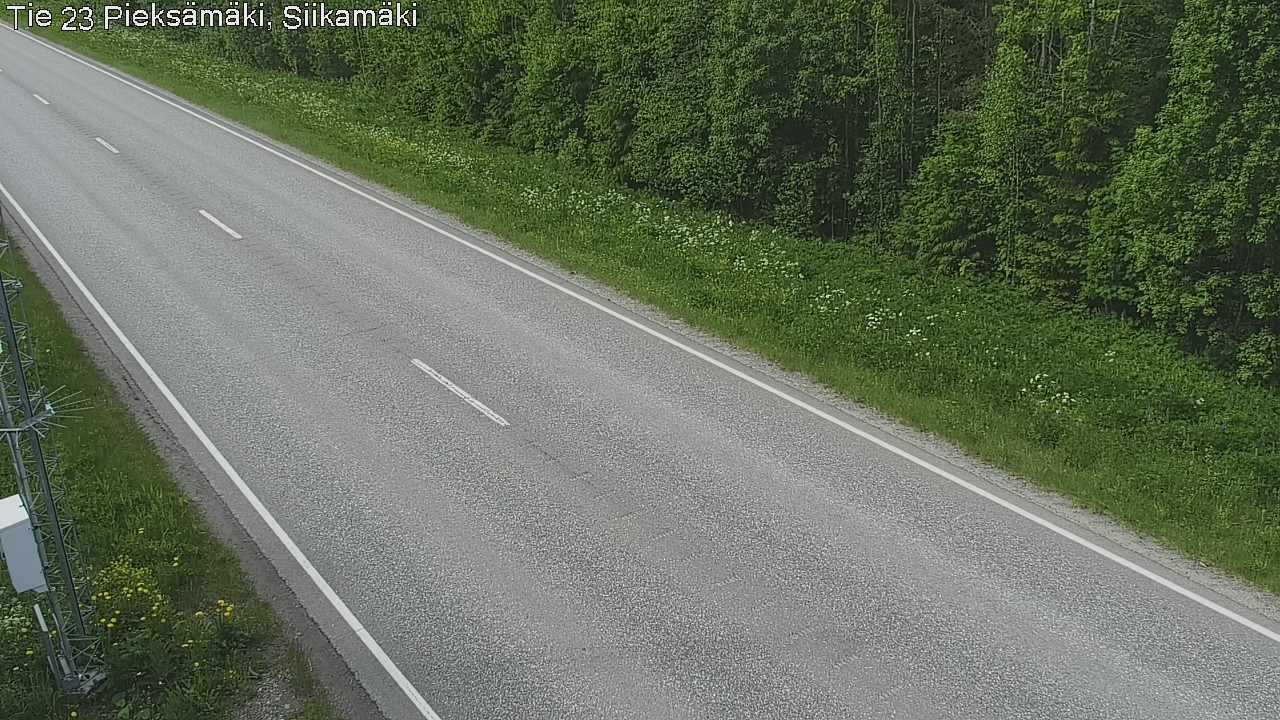 Weather Camera Image Väg 23 Pieksämäki, Siikamäki, Pieksämäki, Etelä-Savo