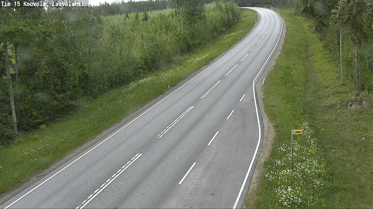 Weather Camera Image Väg 15 Laivolahti, Mäntyharju, Etelä-Savo