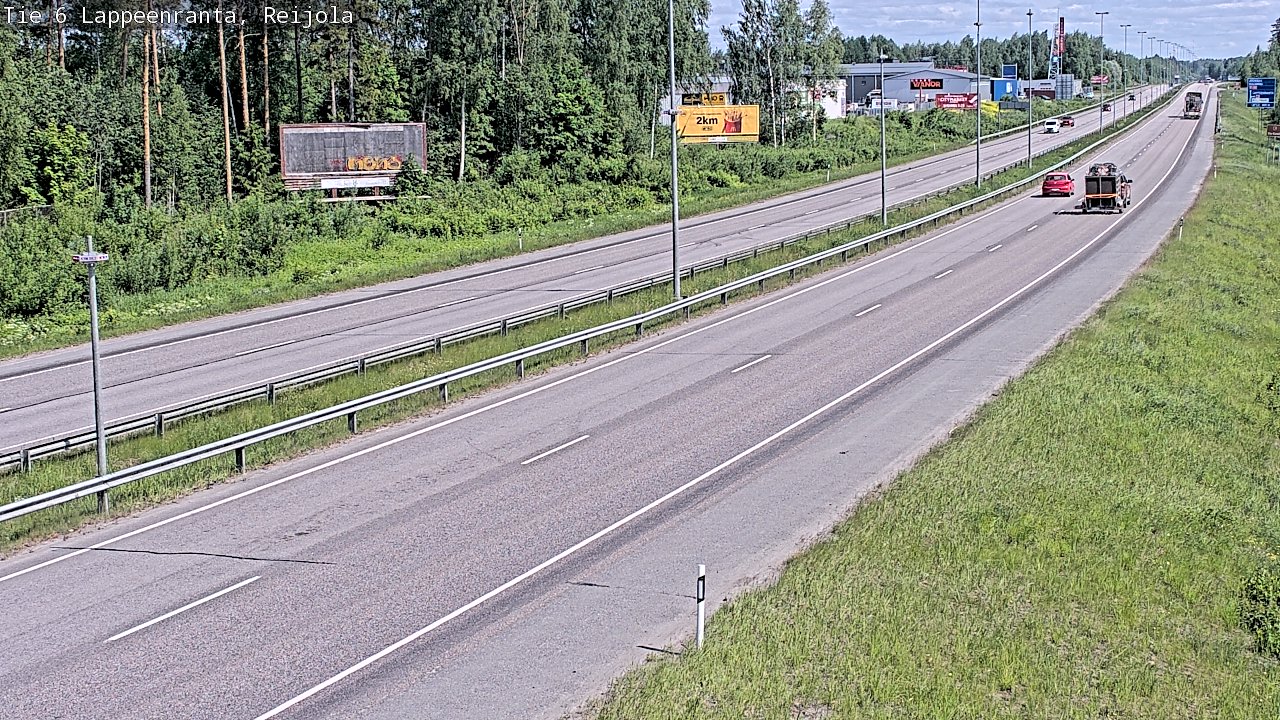 Weather Camera Image Road 6 Lappeenranta, Reijola, Lappeenranta, Etelä-Karjala