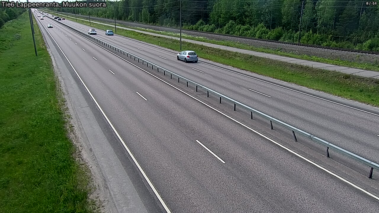 Weather Camera Image Tie 6 Villmanstrand, Muukko rakan, Lappeenranta, Etelä-Karjala