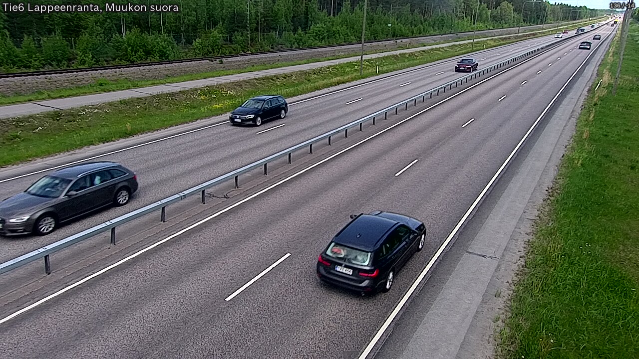 Weather Camera Image Tie 6 Villmanstrand, Muukko rakan, Lappeenranta, Etelä-Karjala