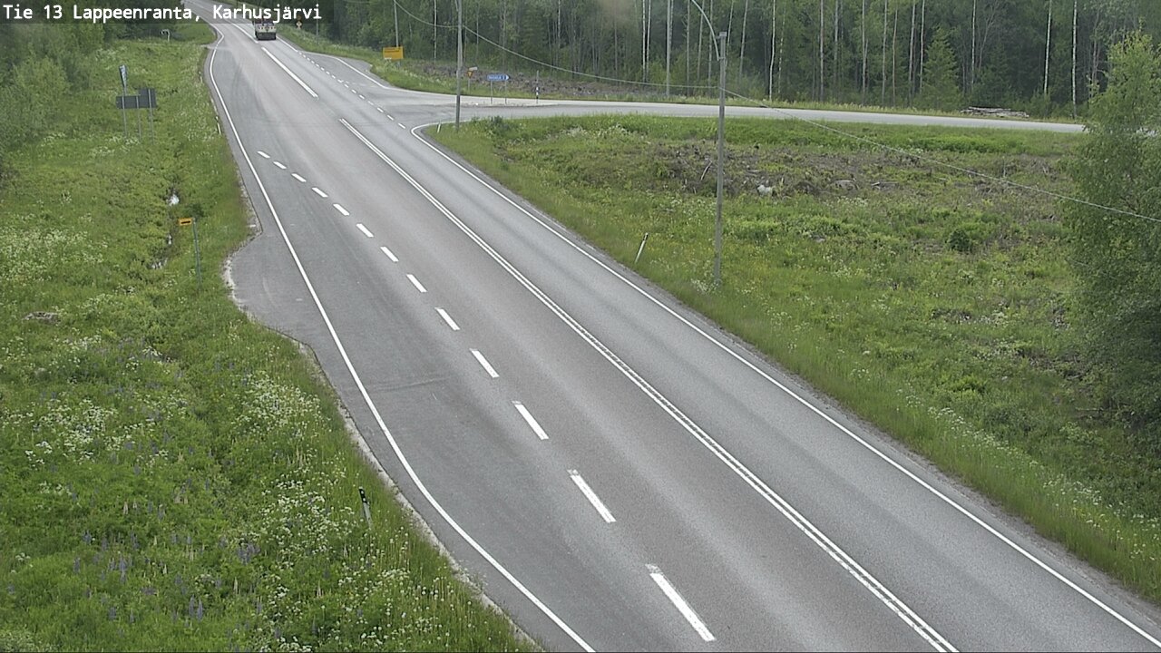 Weather Camera Image Road 13 Karhusjärvi, Lappeenranta, Etelä-Karjala