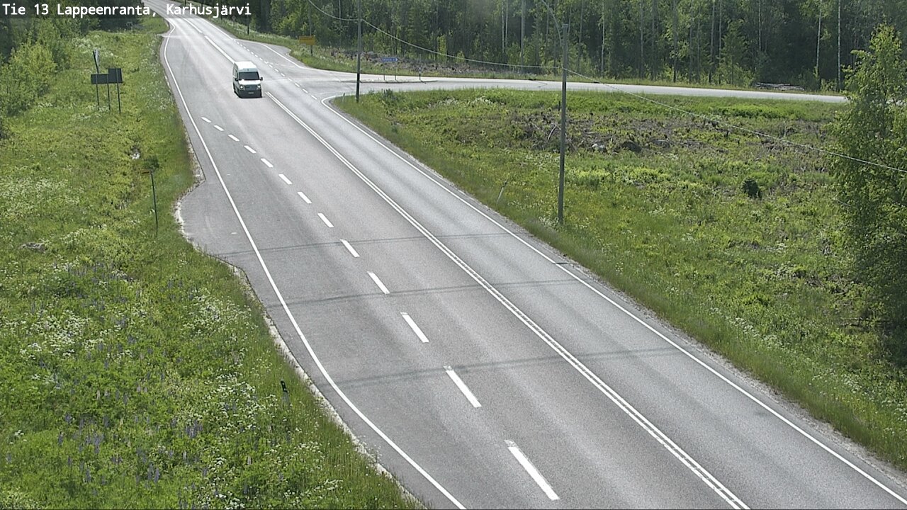 Weather Camera Image Road 13 Karhusjärvi, Lappeenranta, Etelä-Karjala