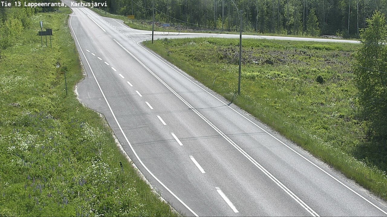 Weather Camera Image Road 13 Karhusjärvi, Lappeenranta, Etelä-Karjala
