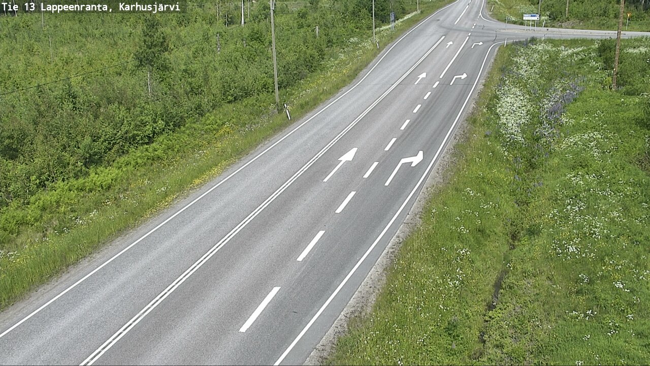 Weather Camera Image Road 13 Karhusjärvi, Lappeenranta, Etelä-Karjala