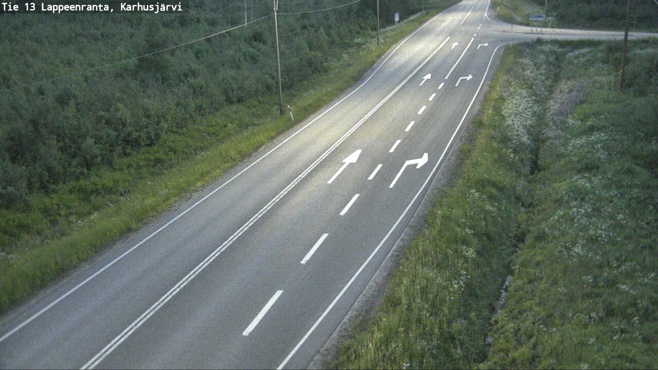 Weather Camera Image Road 13 Karhusjärvi, Lappeenranta, Etelä-Karjala