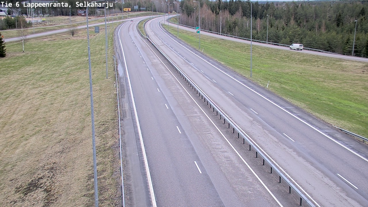 Weather Camera Image Väg 6 Villmanstrand, Selkäharju, Lappeenranta, Etelä-Karjala