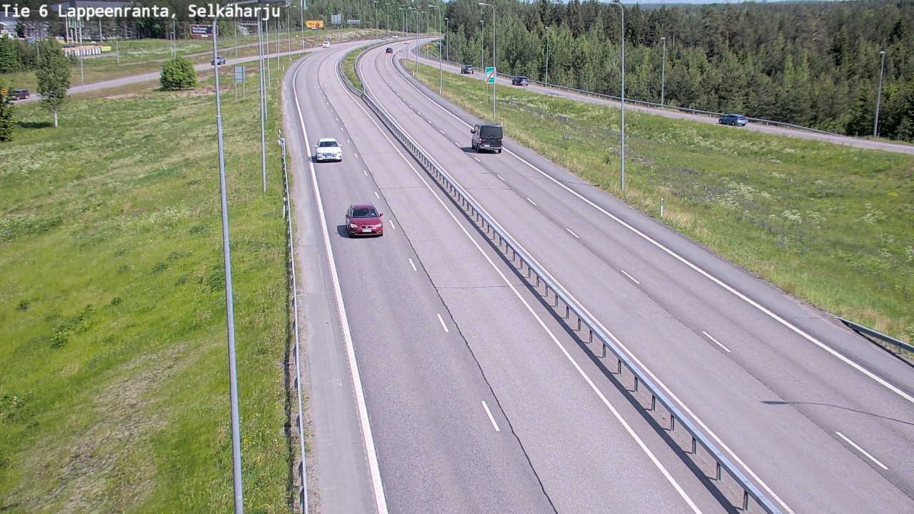Weather Camera Image Road 6 Lappeenranta, Selkäharju, Lappeenranta, Etelä-Karjala