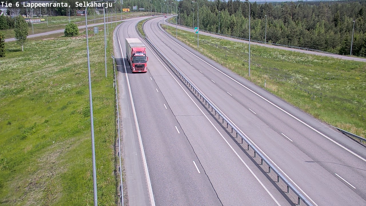 Weather Camera Image Väg 6 Villmanstrand, Selkäharju, Lappeenranta, Etelä-Karjala