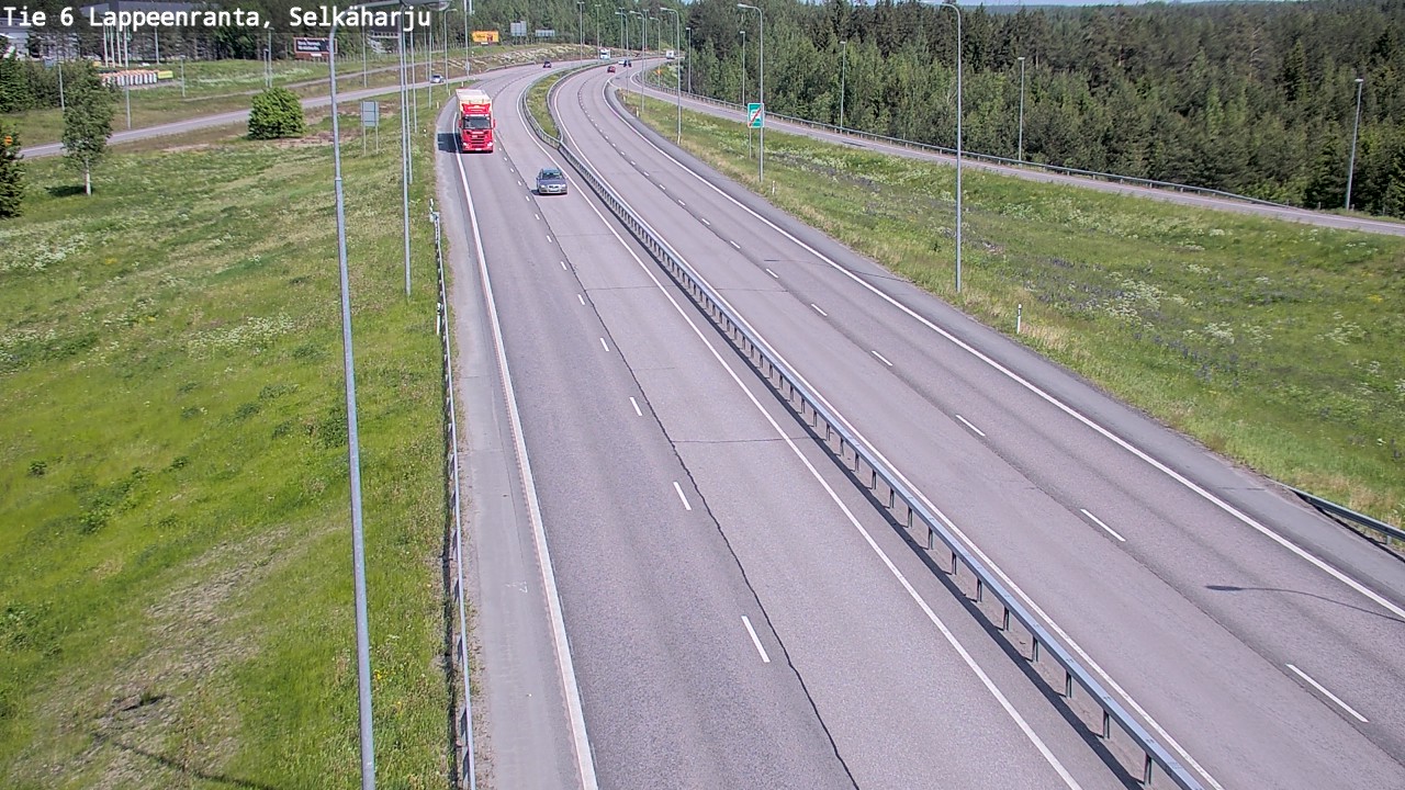 Weather Camera Image Väg 6 Villmanstrand, Selkäharju, Lappeenranta, Etelä-Karjala